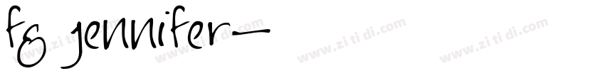 fg jennifer字体转换